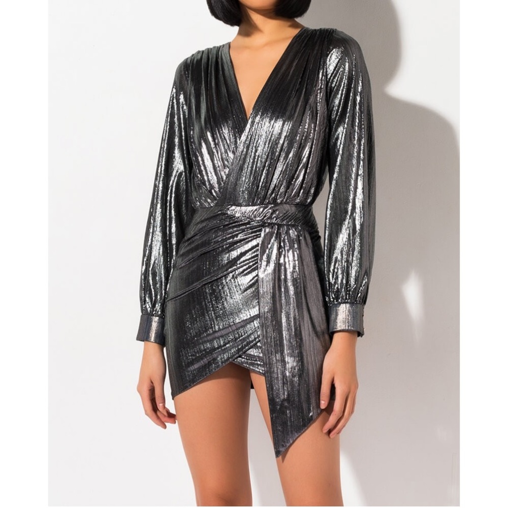 MAYBE BABY LONG SLEEVE MINI DRESS